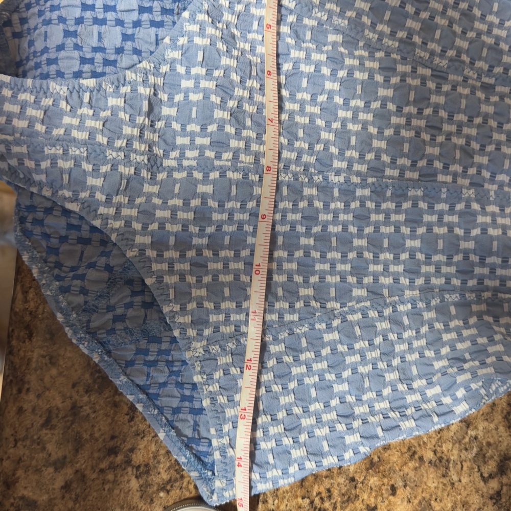 Lisa Marie Fernandez Blue and White Checkered One Piece - Picture 10 of 10